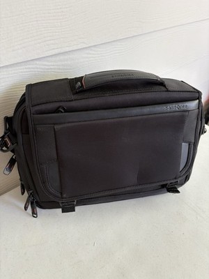 Samsonite Pro Slim Messenger Bag 13  Laptop Case RFID Black Travel Business New