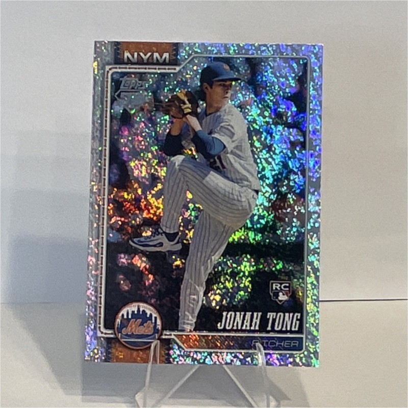Topps 2024 Series One Jonah Tong New York Mets Rookie Parallel