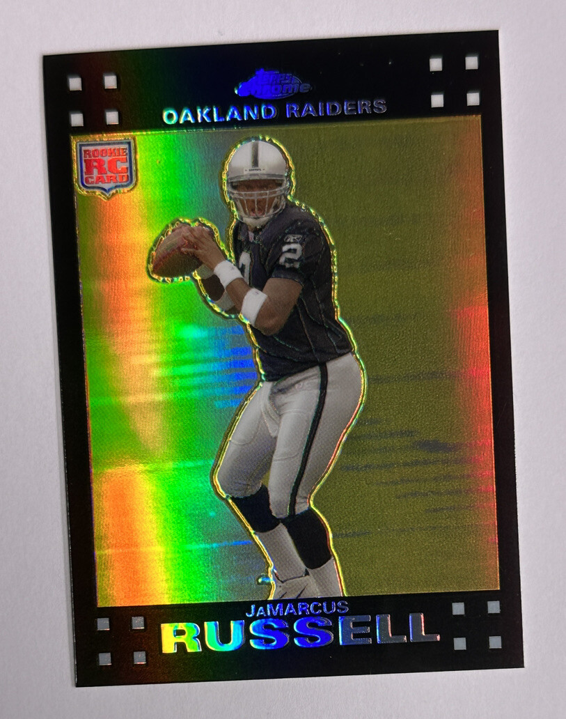 2007 Topps Chrome Refractor Jamarcus Russell Rookie RC #TC166