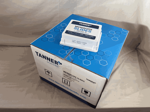 1 new case (1440) TANNER SCIENTIFIC MICROSCOPE SLIDES TNRSGLFROST90 1"X3" 1.0MM - Picture 8 of 8