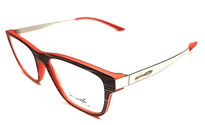 ARNETTE 7122 2430 BOOKWORM Brown Red Square Eyeglasses Frame 52-17 140 New Read