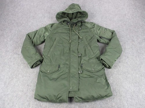 Ralph Lauren Jacket Mens Medium Green Denim & Supply Parka Utility Hooded Coat '