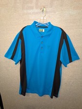 BEN HOGAN Performance Golf Polo Shirt Men  s XL Short Sleeve Blue Black Outdoors