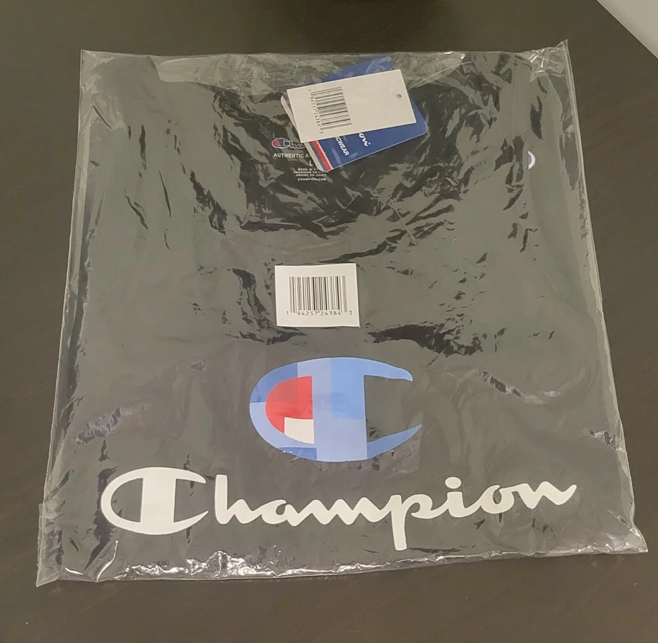 Camiseta regata Champion Boys tamanho G gráfica impressa em tela. M-107 - Imagem 2 de 2