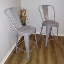 Carnegy Sgabelli da Bar in Metallo da Esterno 