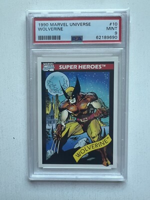 1990 Marvel Universe Wolverine PSA 9 Lot 2 Cards | eBay
