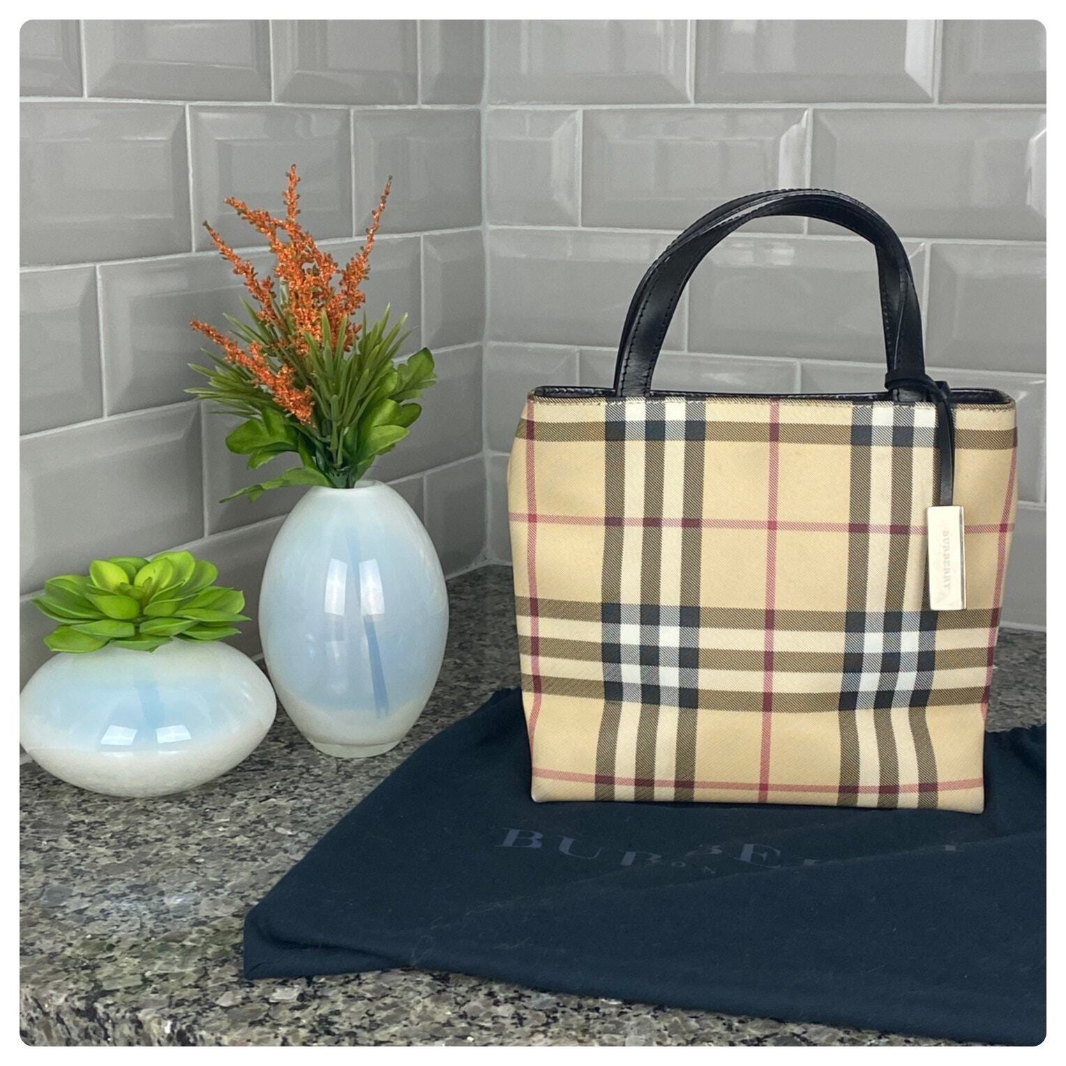 Authentic Vintage Burberry Nova Check Mini Tote