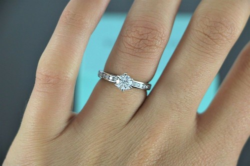 $8,200 Tiffany \u0026 Co I VS2 0.96ct Round 