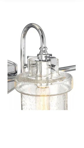 Quoizel DNY8602 Nickel Danbury 2-Light 16"W Bathroom Vanity Light - Picture 5 of 8