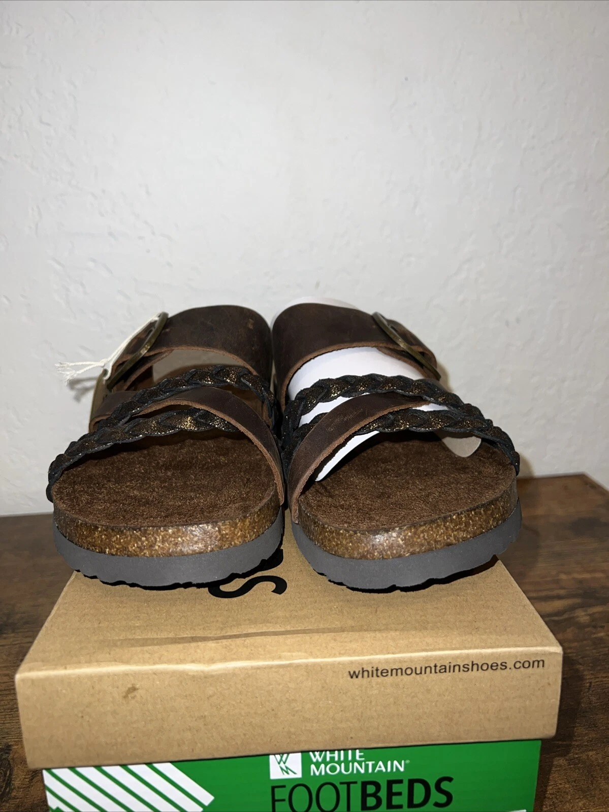 White Mountain Women's Healing Sandal Brown/Bronze/Multi Size 10M