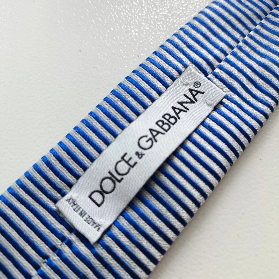 DOLCE & GABBANA ITALIENISCHE SEIDENKRAWATTE MASSGESCHNEIDERT von PAUL McNEIL - handbemalt UNIKAT - Bild 4 von 4