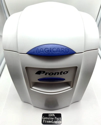 MAGICARD Pronto Single Sided ID Card Badge Thermal Printer White Used (Untested)