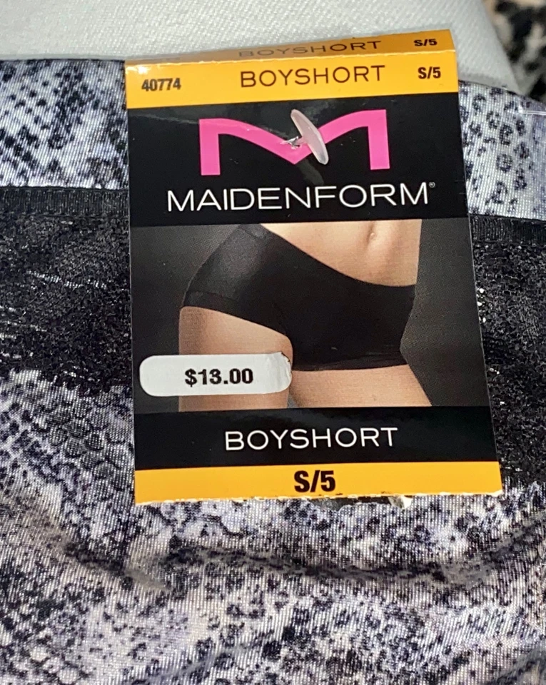 Panty corto MAIDENFORM Dream microfibra estampado serpiente negro gris niño mujer M 6 L 7 Foto 4 de 4