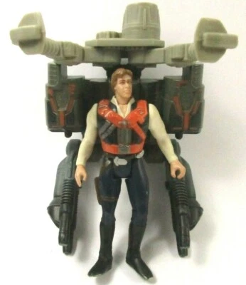 Figurine Star Wars Deluxe Han Solo with Smuggler Flight Pack Kenner 1996 - Photo 1/4