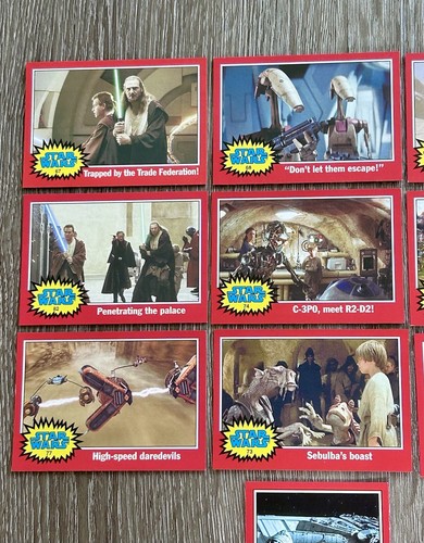 Star Wars Red Cards 2004 Topps Heritage Lot of 10 - Afbeelding 2 van 24