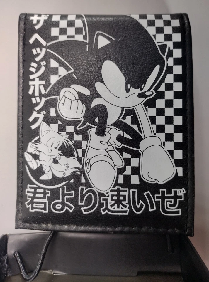 NEW PROTOTYPE- Limited Sonic The Hedgehog BiFold  Black & White Wallet Sega Rare - Image 4 of 4