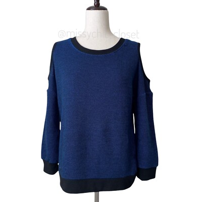 Sanctuary Cold Shoulder Tweed Sweater