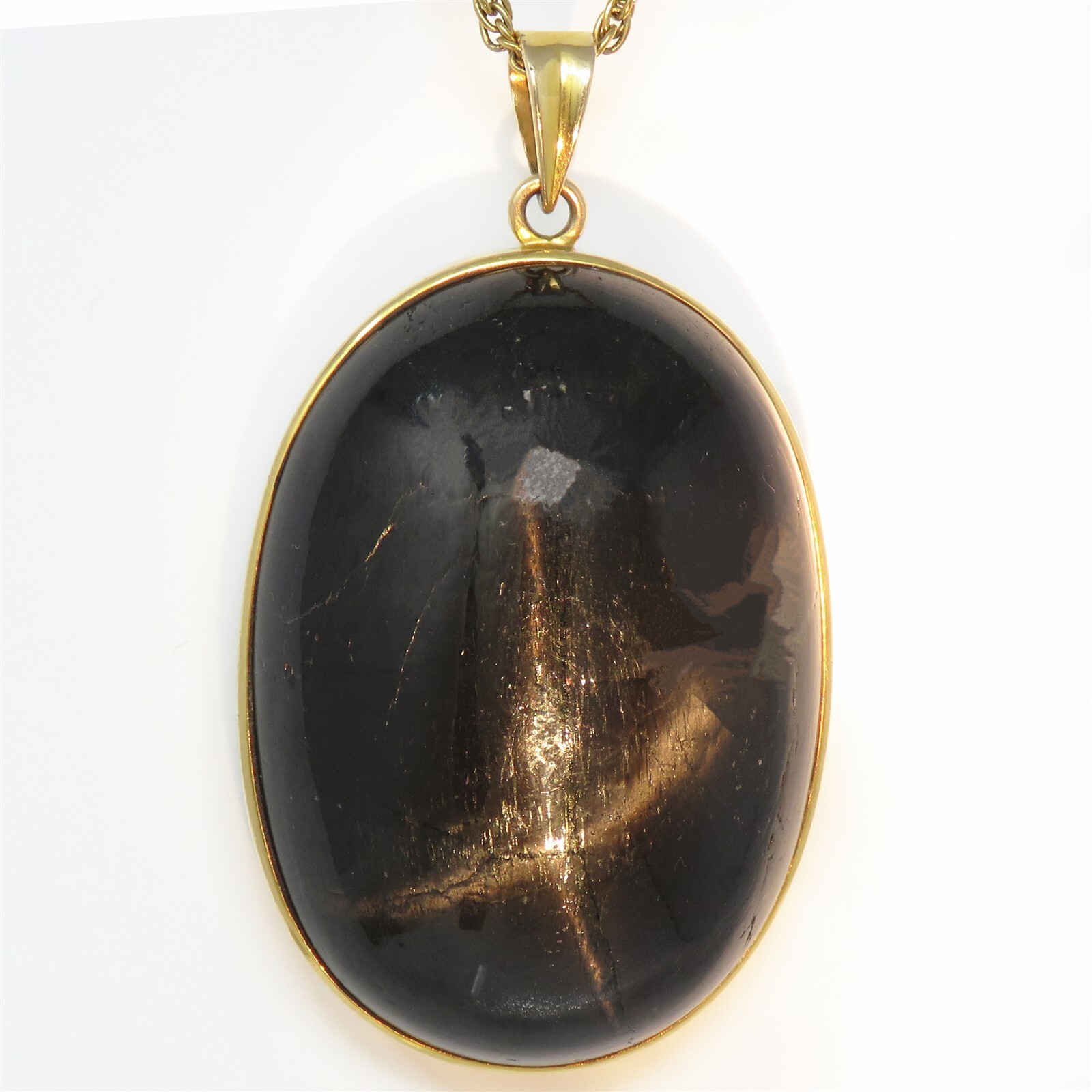NYJEWEL 14k Yellow Gold Huge 400ct Star Diopside … - image 1