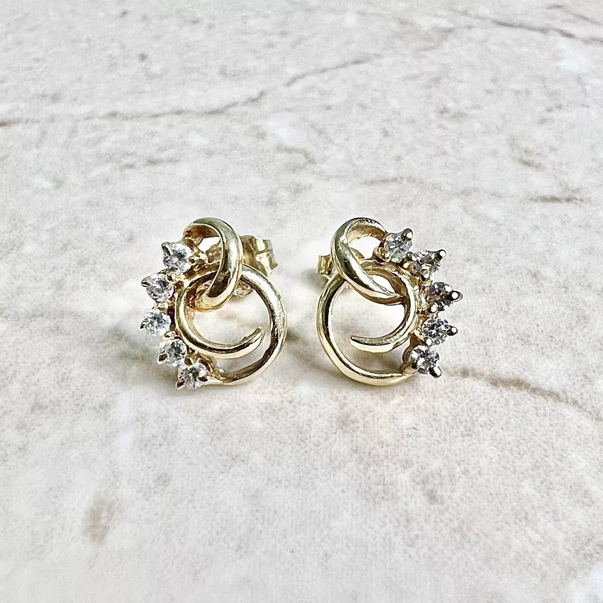 Vintage 14k gold earrings deals