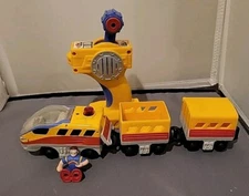 FISHER PRICE GEOTRAX GRAND CENTRAL STATION AERO & ERIC 2 Cars & Figure Works V1