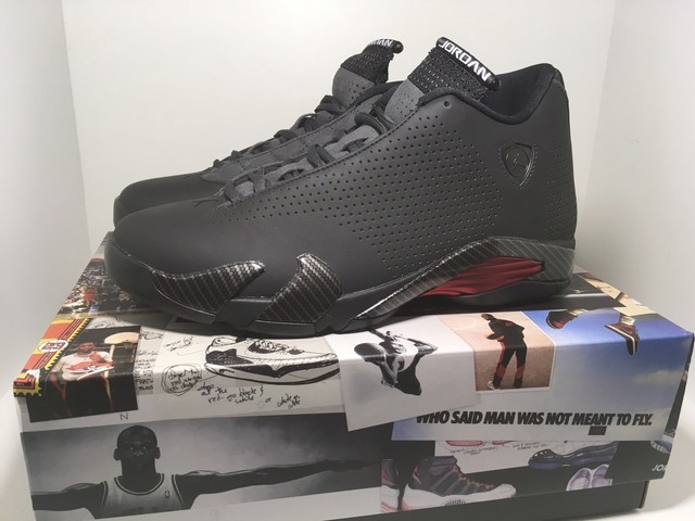 air jordan 14 retro se men's black ferrari sneakers