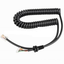 6 Pin Handheld Microphone Spring Cable Cord Wire For Yaesu MH-48A6J MH-42B6J