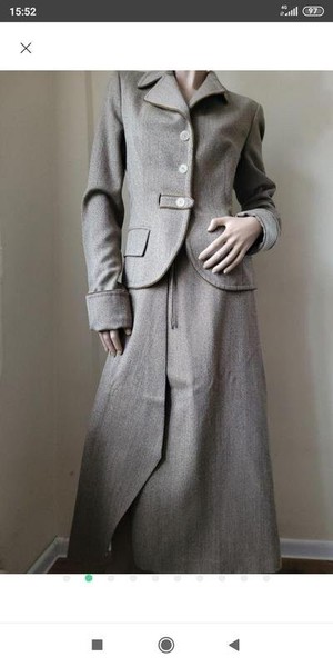 Women Gianfranco Ferre Suit Khaki Wool 38 / M / 46