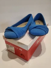 American Eagle by Payless Womens Cute Blue Flats Size 10 Slip On