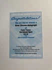 2025-26 Bowman Base Chrome Autograph  Redemption Dylan Harper  BCA-DH Spurs