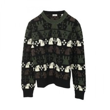 BURBERRY knit wool Green Multicolor S Used mens