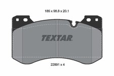 TEXTAR Bremsbelagsatz Scheibenbremse 2289101 für BMW 3er G20 G80 G28 4er G22 G82