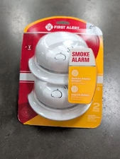  First Alert Hardwired Smoke Alarm W/ 10 Yr Battery Backup -Set Of 2 White