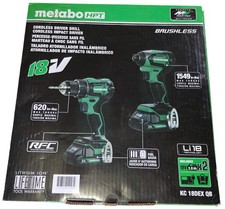Metabo HPT KC18DEXQB 18V MultiVolt Brushless Drill Impact Driver Combo Kit New