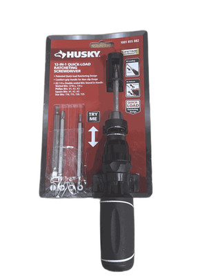 Husky 12 in 1 Quick Load Ratcheting Screwdriver ( MISSING)