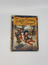 Antique 1907 The Teddy Bears on a Toboggan Robert Towne JR Bray Reilly Britton