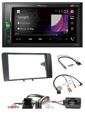 Pioneer 2DIN Lenkrad DAB USB Bluetooth Autoradio für Audi A3 Symphony ISO 8P 200