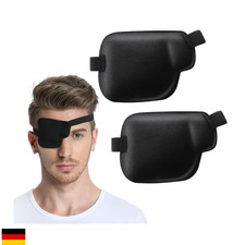 2 Stück Augenklappe Medizinisch 3D Verstellbar Strabismus Links Rechts Pflaster