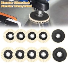 5pcs 4.5"/5" Wool Polishing Wheel Buffing Pads Flap Felt Disc for Angle Grinder