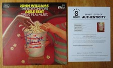 Conductor JOHN WILLIAMS signed E.T. RAIDERS OF LOST ARK Record Beckett AE18019