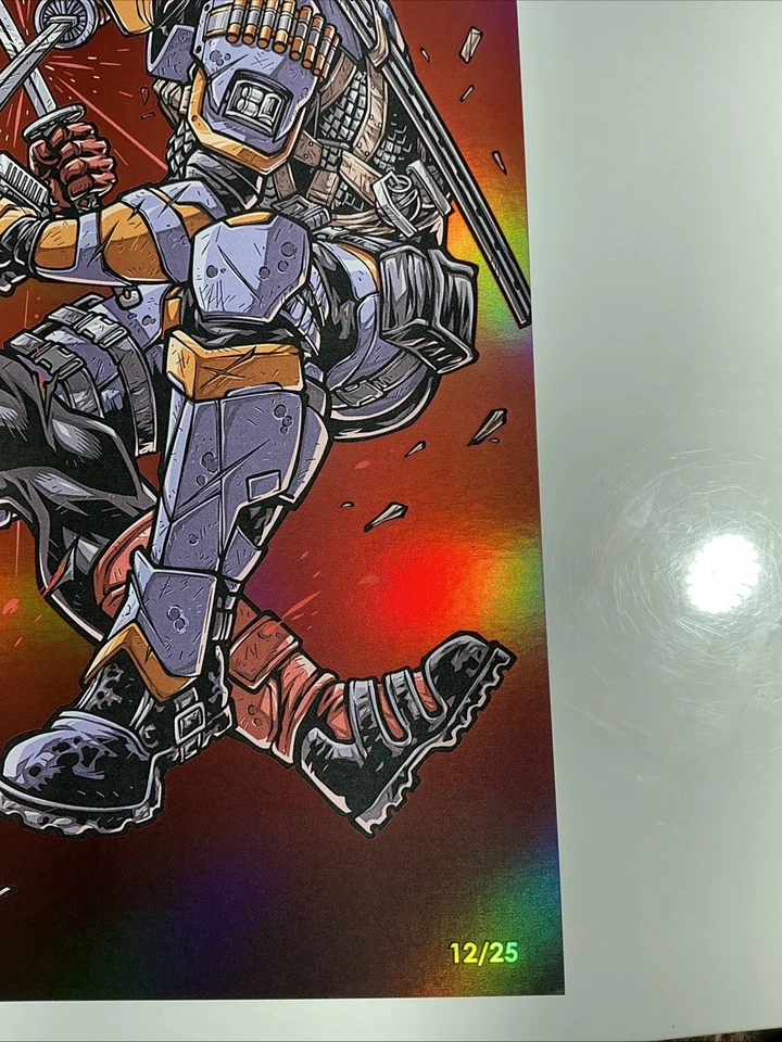 Deadpool Vs Deathstroke Kickstradomis Artbook SDCC 2025 Exclusivo #12/25 Foil - Imagem 4 de 4