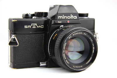 Minolta SRT MC mit Rokkor PF 50mm 1:1.7 analoge Spiegelreflexkamera # 8811