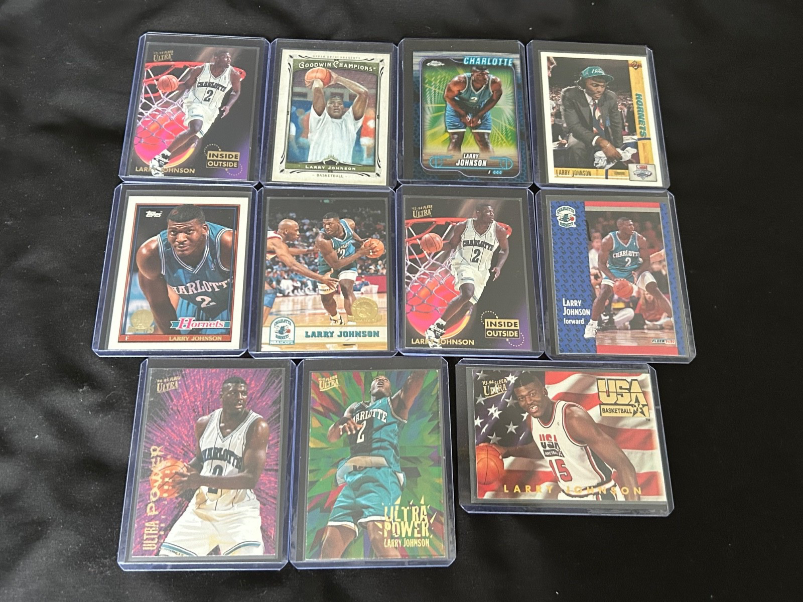 Larry Johnson basketball card lot - Inserts, RC's, Gold Medallions, and Hologram