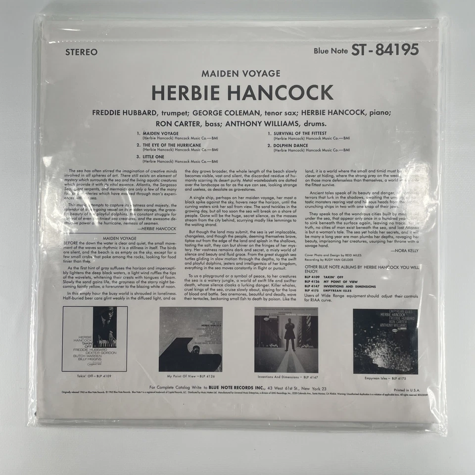 Herbie Hancock - MAIDEN VOYAGE Music Matters 33 RPM 2015 - SEALED NEW - Image 4 of 4
