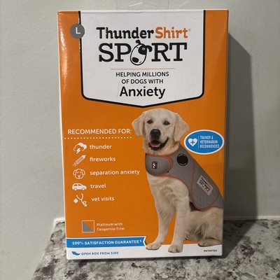 Thundershirt Sport Dog Anxiety Calming Jacket Large Gray/ Orange