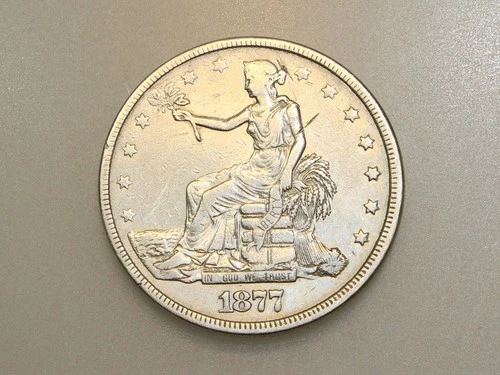 1877-P $1 TRADE SILVER ONE DOLLAR