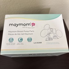 Maymom Breast Pump Parts Wide Mouth Flanges w/ Duckbill 22mm