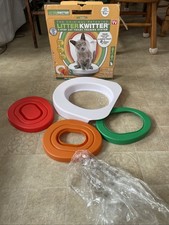 Litter Kwitter Cat Toilet Training System 3-Piece Has Box  Manual  DVD