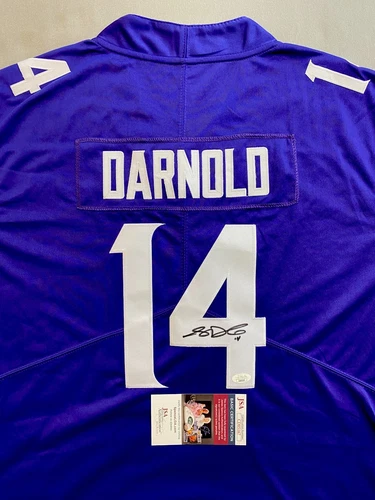 MINNESOTA VIKINGS- SAM DARNOLD AUTOGRAPH #14 NIKE NFL PLAYERS JERSEY JSA CD05167