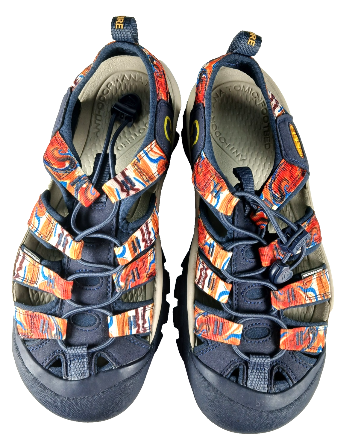 Sandali Keen X Outdoor Afro Newport Sport con cinturino da donna taglia 7 5 blu arancione NUOVI