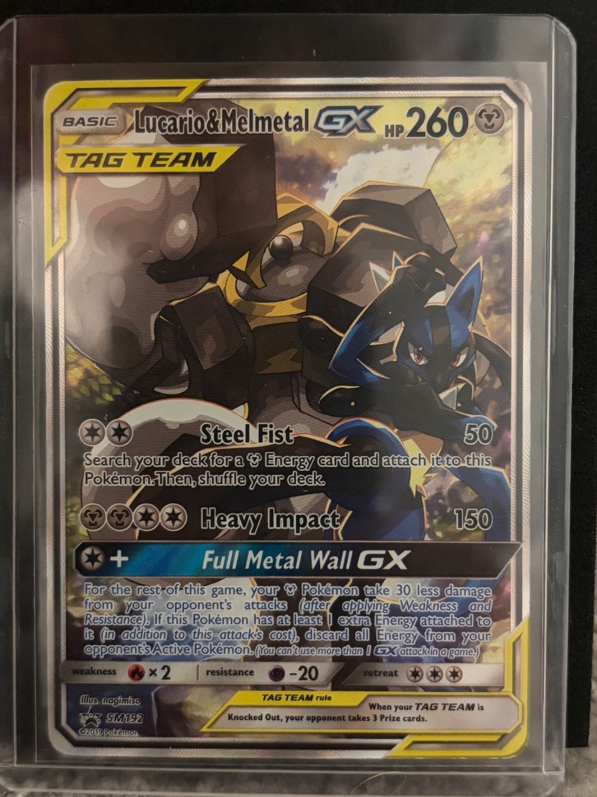 Lucario & Melmetal GX SM192 Sm Holo